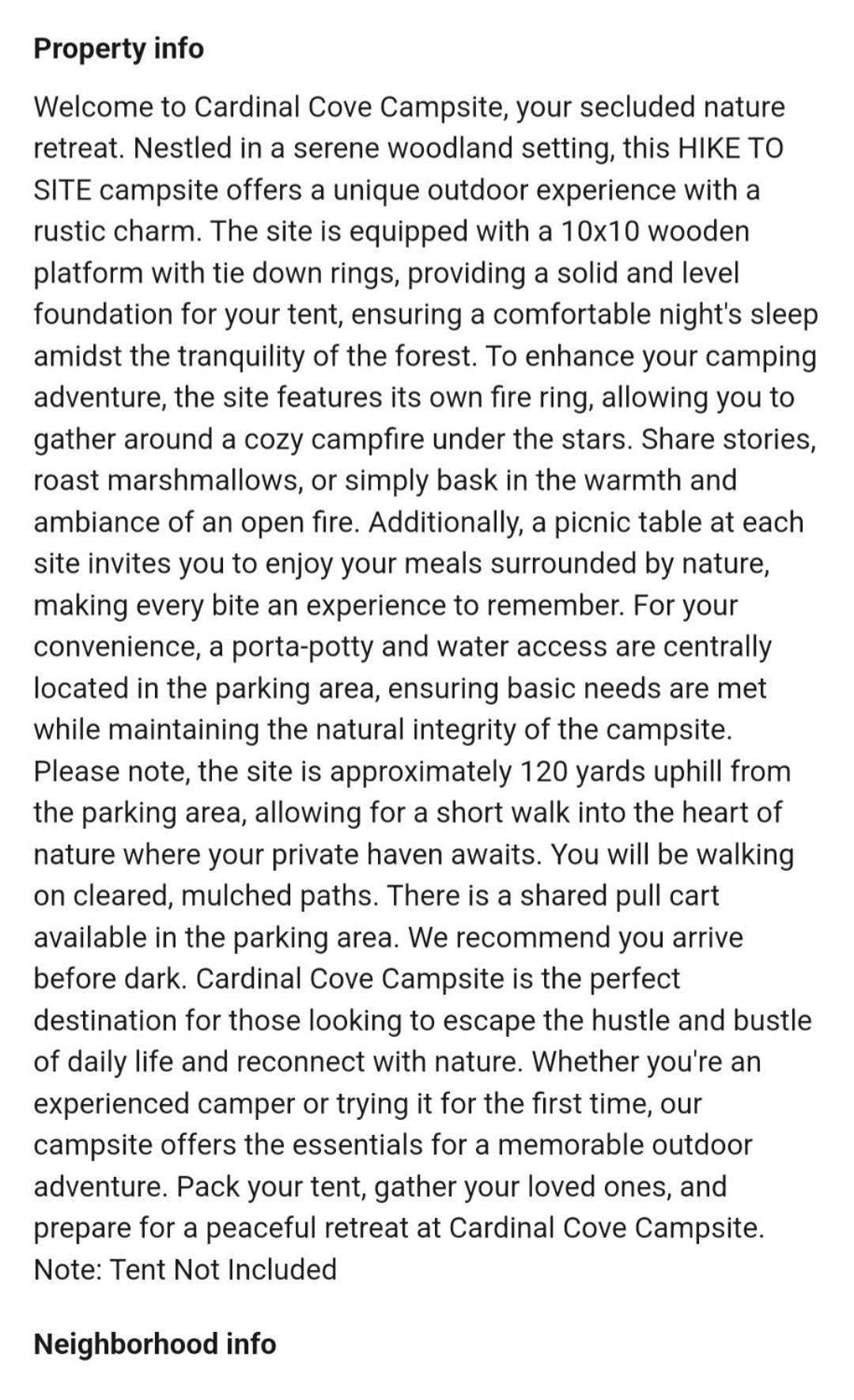 Cardinal Cove Campsite At Hocking Vacations - Tent Not Included Logan Exterior photo